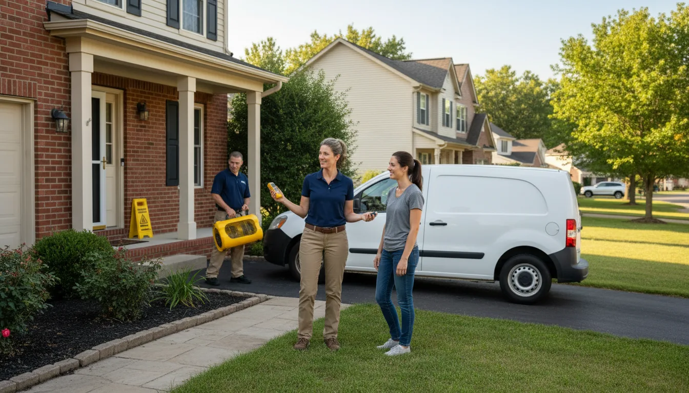 Residential water damage restoration in Woodland, AL